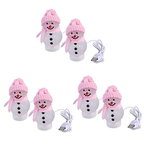 Décoration de Noël pour bureau et salon : lot de 6 veilleuses animées
