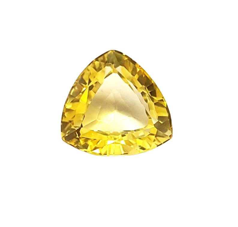 Citrine naturelle en trillion 12,2 mm pour création de bijoux et bagues fait main DIY