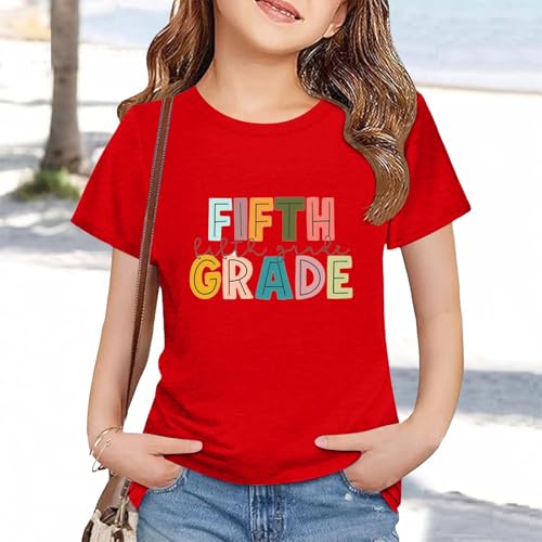 Kids Number Prints Summer Top Tee T-Shirt Boys Girls Cowl Neck Short Sleeve Tops The First Day of School T-Shirts4