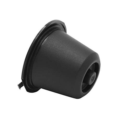 I Cafilas 6 Reusable Capsules Pods Refillable Coffee Capsule Filter Compatible Nespresso Coffee Machines With Coffee Spoon Brush (6, Black) #TOP2