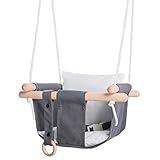 babyschaukel test stiftung warentest ✅ REASSURING - UMGEWICKELT: Entworfen mit umwickeltem Stil, konstruiert mit 4 hochwertigen glatten Holzdübeln für mehrfache Unterstützung und Festhalten an den Händen. Um zu verhindern, dass das Baby herunterfällt oder verletzt wird und die breite Beinöffnung für eine flexible Dehnung bleibt. Baby kann natürlich sein Gleichgewicht in einer glücklichen Schwungzeit entwickeln.