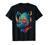Colorful Rhino With Sunglasses For Nature Lovers