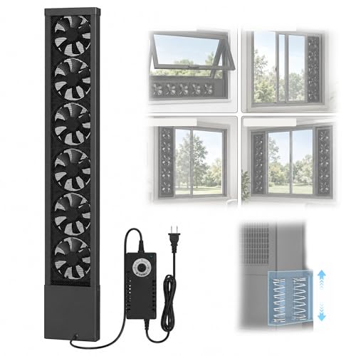 Vertical-Window-Exhaust-Fan-Quiet-Fan-for-Sliding-Windows327-366-in Vertical Window Exhaust Fan, Quiet Fan for Sliding Windows(32.7-36.6 in) - Image 1