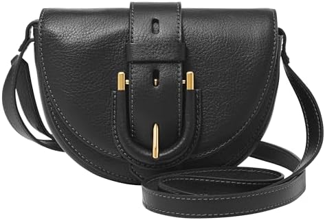 FOSSIL Womens Harwell Black ZB1853001 Crossbody Bag, Black, Medium US