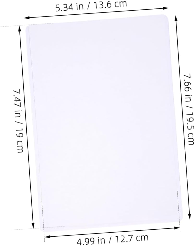 Veemoon 50pcs Hard Plastic Photo Protectors Card Sleeves for Displaying Postcards Waterproof Slim User-Friendly