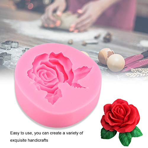 Molde de silicona para pastel con forma de rosa miniatura 5