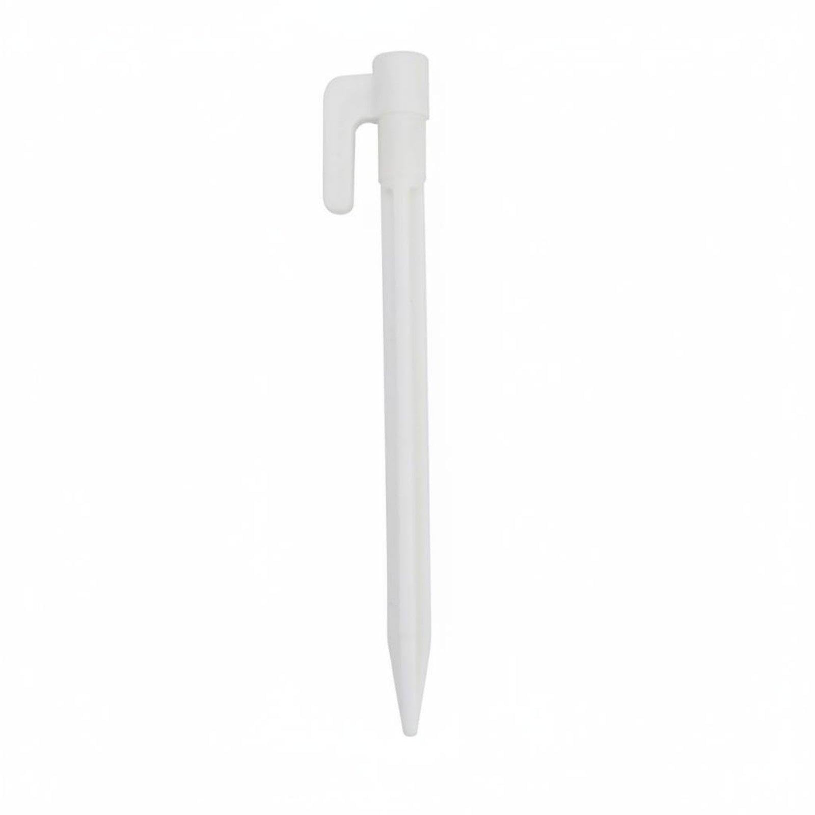 Threaded Ground Stake Firm Hold Threaded Ground Peg Easy Installation Tent Peg for Backpackers, Tarp Setup White-image-12