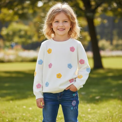 Image of Peacolate 18M-7T Toddler Big Girls Pants Clothing Set 2pcs Cotton top and Jeans