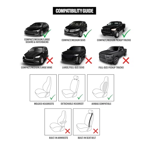 Dickies 3001109 Black Heavy Duty Water-Resistant Trader Seat Cover by Custom Accessories - Used condition - Image 5