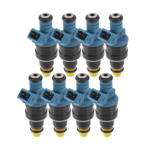 A ABSOPRO 8 Pcs No.0280150759 Fuel Injector for Ford E-250 E-350 7.5 1989-1991 Car Engine Flow Match Fuel Nozzle