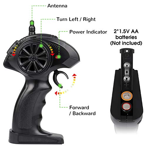 SGILE Macchina Telecomandata Anfibia, 2.4GHZ 15KM/H Ruotare a 360° Anfibio Impermeabile Stunt RC Car, Guidare su Entrambi i Lati , Regalo Giocattolo Bambino - immagine 7