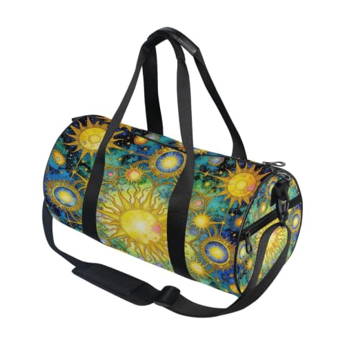 Bolsa de deporte redonda con bolsillo interior para organizar tu equipamiento fitness diario