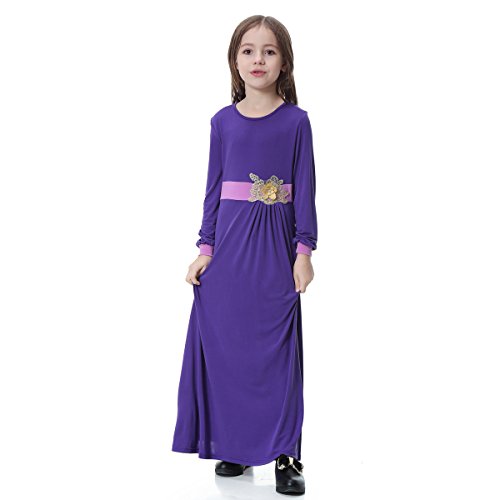 Robe islamique thobe BaronHong abaya longue fille évite la transparence