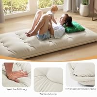 GIANTEX Japanische Futon Matratze 90x200 cm, Bodenmatratze 10cm Dicke – Ansicht 5