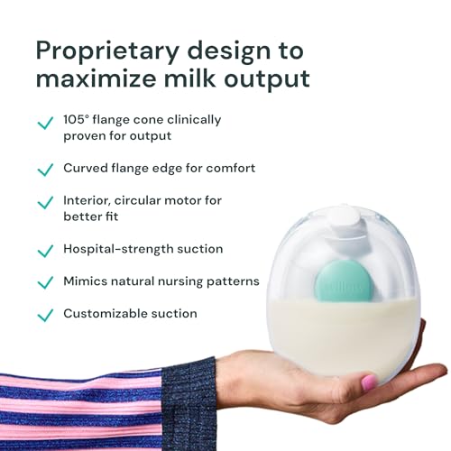 Willow Go - Hands Free Breast Pump - Wearable Breastfeeding Pump - Portable, Electric, Cordless, & 9 Levels of Hospital Grade Suction Strength - Postpartum Essentials - Double Breast Pump