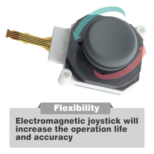 Image of SunDiss Joystick replacement for Nintendo 2DS 3DS 3DS XL Analog Thumb Stick Joystick with Circle Pad Cap And Repair Tools (1 Pack)