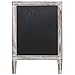 MyGift 30 Inch Tall Standing Rustic Torched Wood Dual Sided Sidewalk Chalkboard Sign, Freestanding A-Frame Easel with Double Side Erasable Message Board