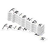 Friends Logo 50ct Vinyl Large Deluxe Stickers Variety Pack Stacked – Die Cut Decals for Laptop, Water Bottle, Scrapbooking, Tablet, Indoor/Outdoor