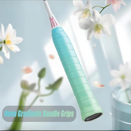 Image of Senston 2pcs Racket Handle Grips Tape for Tennis /Badminton /Squash,Flat-Green