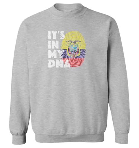 Haase Unlimited It's In My DNA Ecuador Finger Print Toddler Fleece Crewneck Sweater