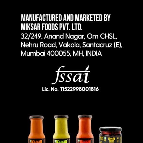 NAAGIN - Indian Hot Chilli Spicy Sauce - The Original, Kantha Bomb, Smoky Bhoot & The 65, Bottle (230gm Each, Pack of 4)
