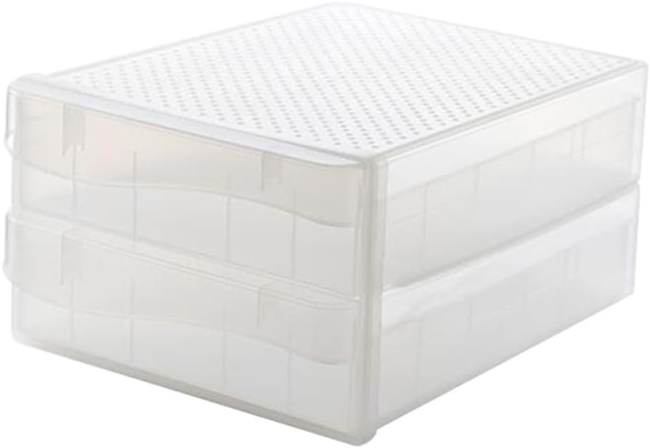 Egg Storage Box Refrigerator Tray 60 Double Layer PP Grid