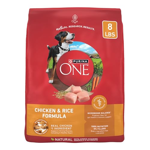 Purina ONE Chicken and Rice Formula Dry Dog Food – 8 lb. Bag
