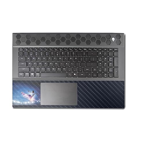 Image of MightySkins Carbon Fiber Skin Compatible with Alienware M18 R1 (2023) Full Wrap Kit - Super Kick | Protective, Durable Textured Carbon Fiber Finish | Easy to Apply & Change Styles | Made in The USA