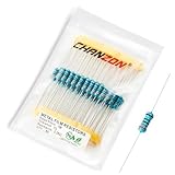 Chanzon 50pcs 1W 3.3KΩ ohm Metal Film Fixed Resistor 0.01 ±1% Tolerance 3.3K R MF Through Hole Resistors Current Limiting Rohs Certificated