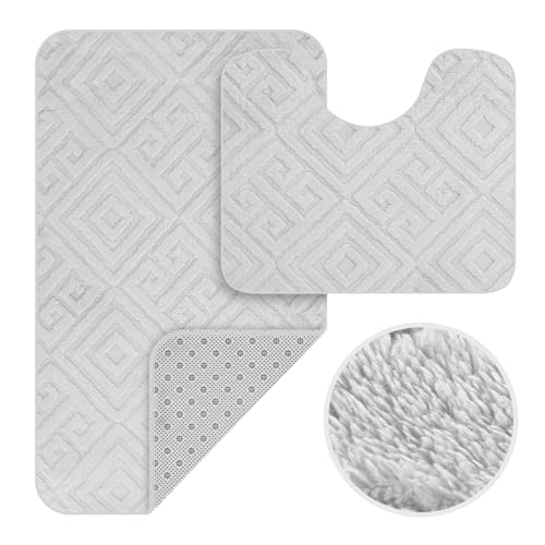 Tapis de bain antidérapant pour éviter les glissades lot de 2