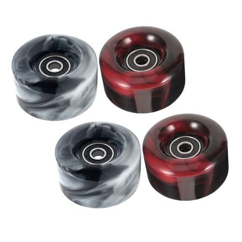 Abaodam Skate Wheels Pack Pu Replacement Wheels for Roller Skates Stylish Design Easy to Install