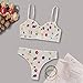 Lingerie Nightgown Bra Lingerie Underwear Thong Sexy G-String Flower Fashion Lace Sleepwear (White, XL)