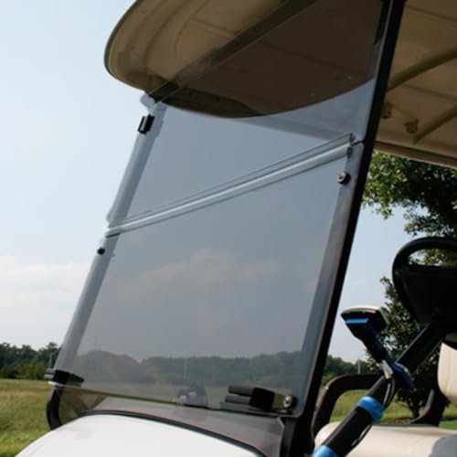 RedDot Folding Golf Cart Windshield for Yamaha G29/Drive Models | 1/4 Inch Tinted Acrylic | Compatible with 2007-2016 Models with Factory Tops