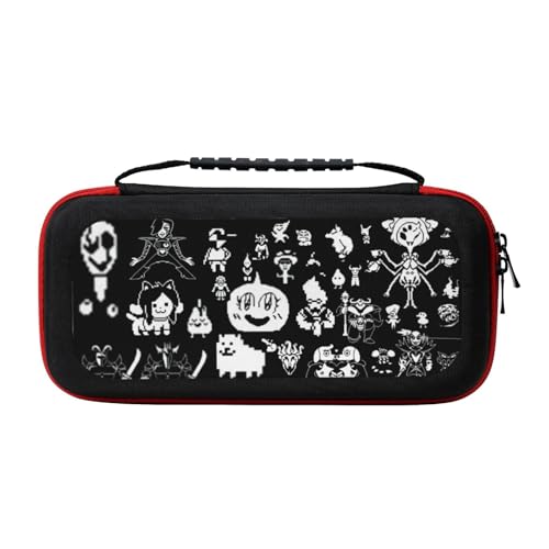 スイッチ収納ケース アンダーテール Switchケース ゲーム機収納袋 スイッチ保護カバー スイッチ収納バッグ スイッチカバー 薄型 軽量 大容量 全面保護 防塵 防汚 耐衝撃 持ち運び便利 ゲームカード20枚収納可能 ゲームストレージ 互換性がある