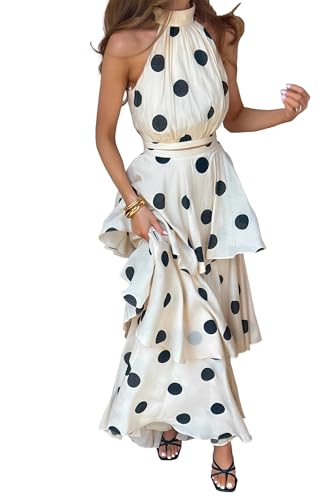 Ensemble 2 pièces chic avec jupe longue élégante en satin d'été