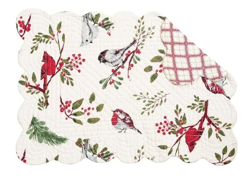 Sets de table matelassés oiseaux pour sublimer vos dîners de mi-saison