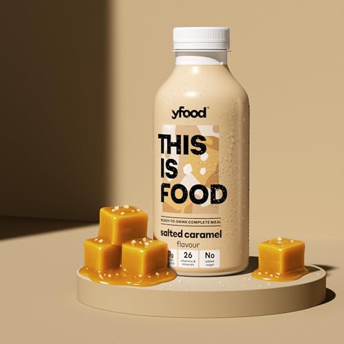 yfood Salted Caramel, tasty meal replacement, THIS IS FOOD drink, 30 g of protein, 26 vitamins and mineral (12 x 500ml) - Image 3
