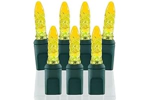 Pro Christmas M5 LED Holiday Lights - Twinkling Yellow String Lights