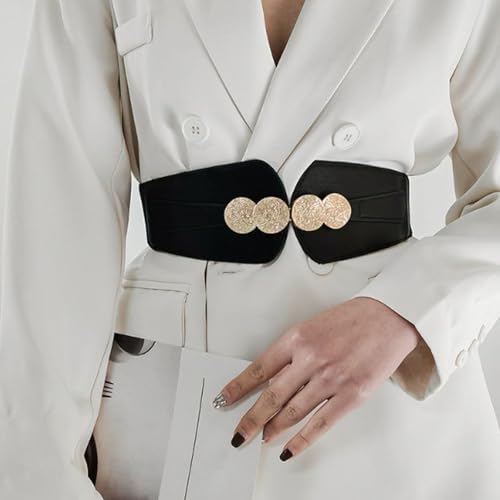 Women's Elastic Wide Waist Belt Decoration Outer Dress Versatile Fashion Personality Belt Waist Trendy Skirt Belt4