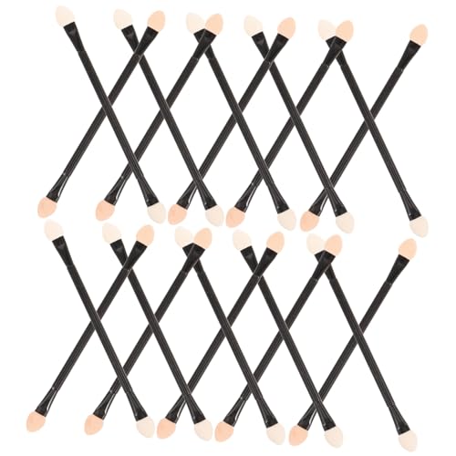 SOESFOUFU 30pcs Long Handle Eye Shadow Stick Double Head Applicator Eye Brightener Brush Makeup Tool