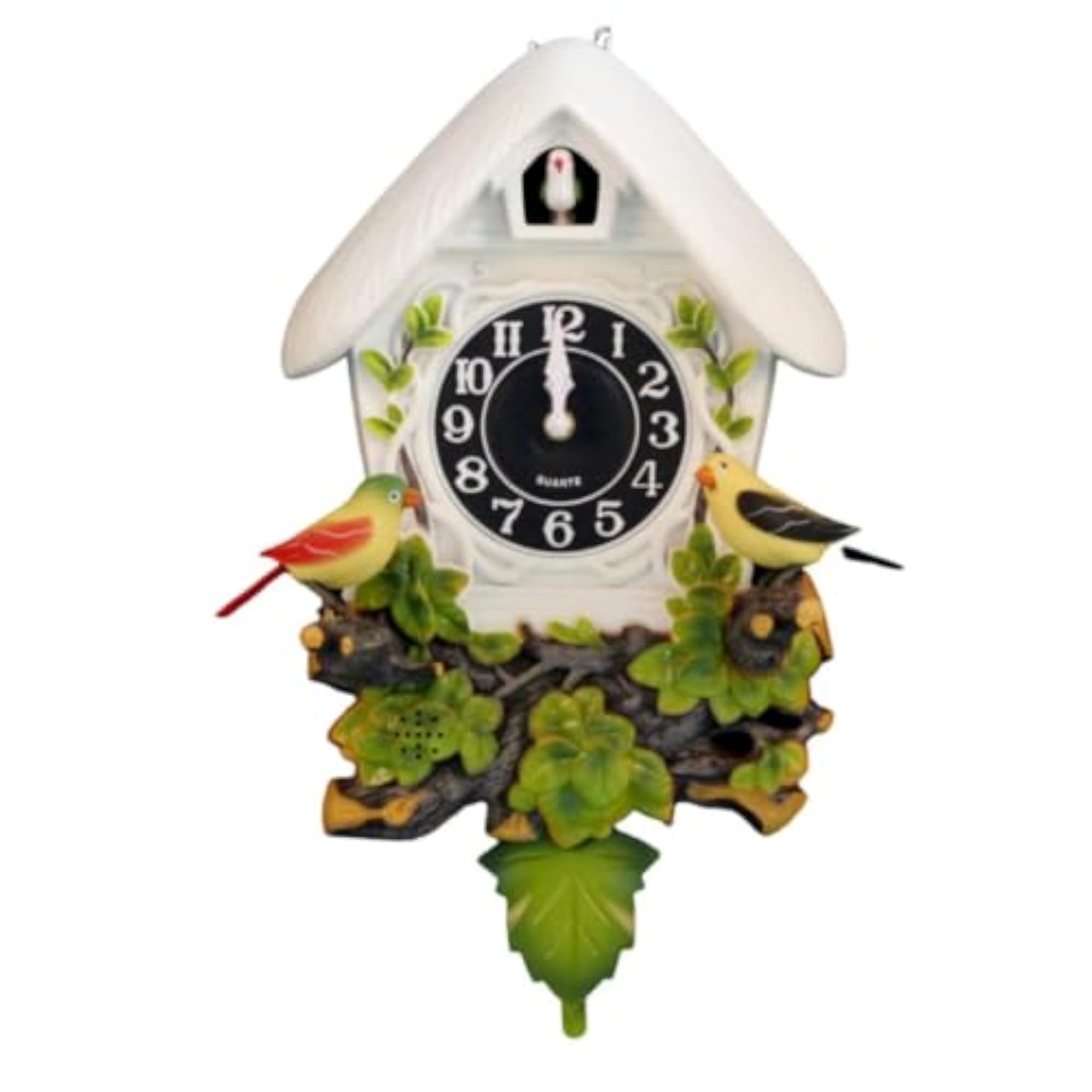 Quartz Cuckoo Clock with Pendulum, Decorative Analog Design