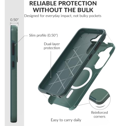 Image of Crave Dual Guard for Samsung Galaxy S26 FE Case with MagSafe - Forest Green