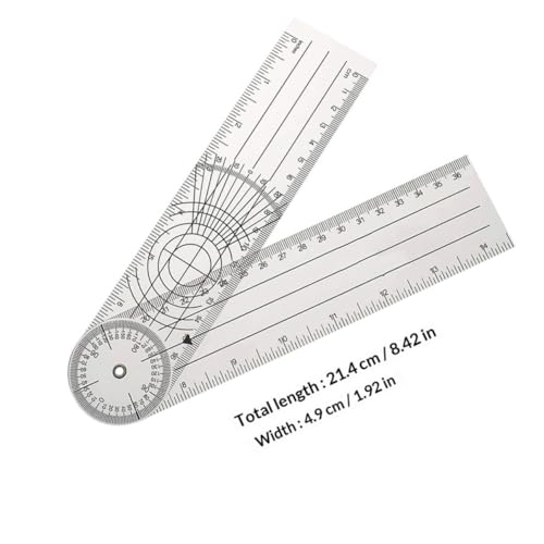 Goniómetro de plástico PVC para medición ortopédica miniatura 2