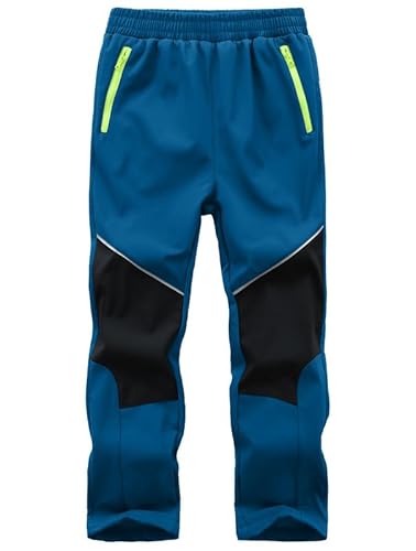 Zzkouine Kinder Softshellhose Schneehose Skihose Warme Hosen Jungen Mädchen Winterhose Outdoorhose Wanderhose