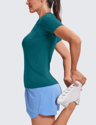 Image of MathCat Seamless Short Sleeve Workout Tops for Women