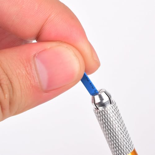 HOTWE Microblading Needles,50pcs Blue Microblades with 0.18mm Diameter for Semi Permanent Makeup, Manual Needle for Eyebrow Eyeliner Lips Microblading Kits (U18)