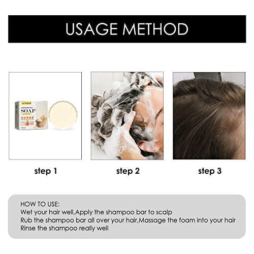 Rice Shampoo Bars For Hair Growth, Anti Hair Loss Rice Water Shampoo Bar And Conditioner, Repair Dry Damaged Hair, Natural Shampoo Bar, 2 In 1 Rice Shampoo Moisturizing Solid Shampoo Bar (1Pc) #TOP6