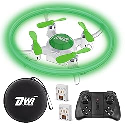 Dwi Dowellin 4.2 Inch Mini Drone for Kids with LED Lights Crash Proof One Key Take Off Landing Spin Flips RC Flying Toys…