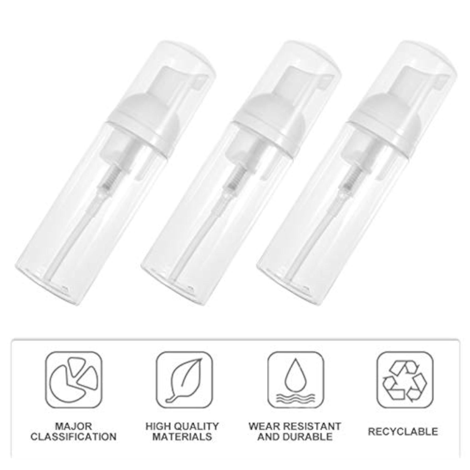 12Pcs 60ml Portable Foaming Bottles for Travel