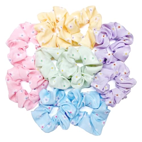 10Pcs Colorful Ponytail Holders Hair Scrunchies Hair Scrunchies for Girls&Women (Multi Colour A)